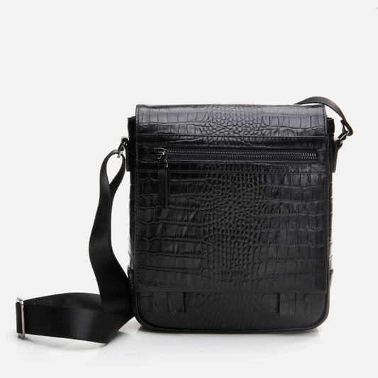 Genuine Leather Black Men's Bag