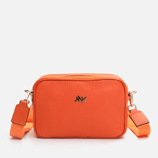 Genuine Leather Orange Women's Mini (Crossbody) Bag