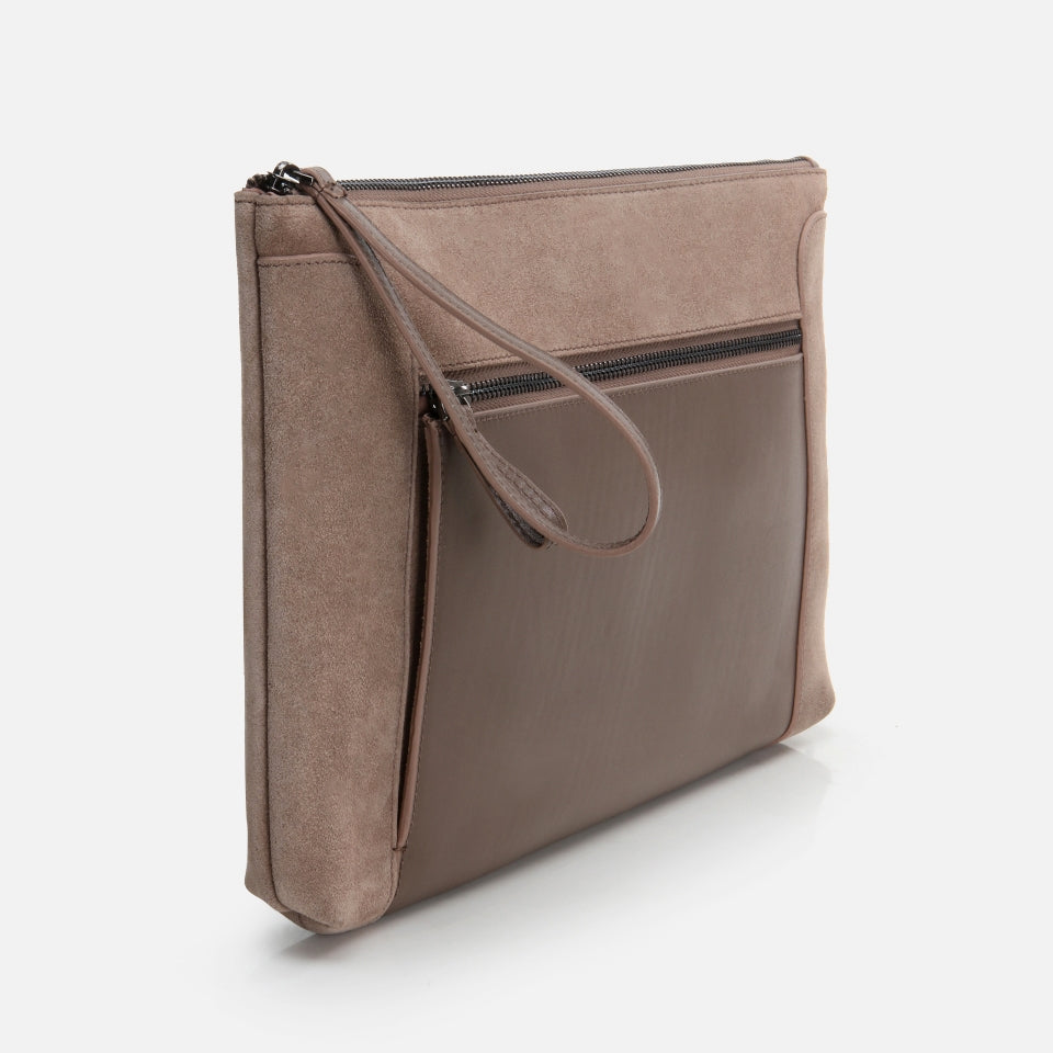 Genuine Leather Brown Men's Bag x Danilo Zanna