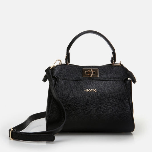 Genuine Leather Black Women's Mini (Crossbody) Bag