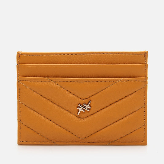 Genuine Leather Yellow Women's Wallet