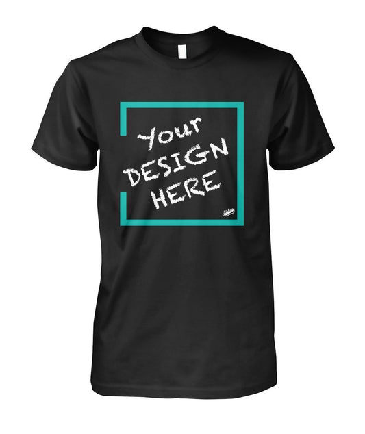 Aidoo Unisex Cotton Tee-Short Sleeves-Nike-Adidas-Supreme-Champion-Jordan-Louis Vuitton-shirt personalised-custom hoodie-personalised hoodie-Aidoo-Black-S-Aidoo : On-Demand Print