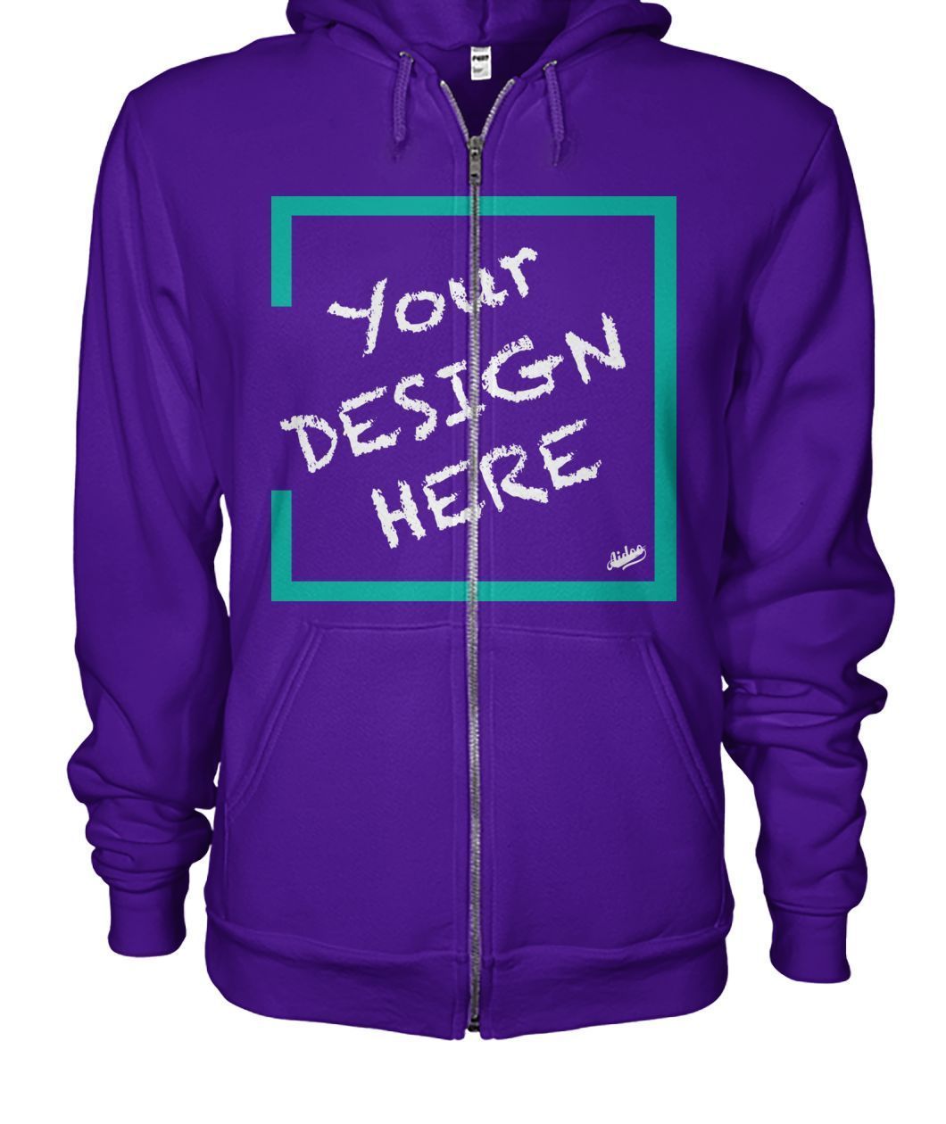 Aidoo Gildan Zip-Up Hoodie-Hoodies-Nike-Adidas-Supreme-Champion-Jordan-Louis Vuitton-shirt personalised-custom hoodie-personalised hoodie-Aidoo-Purple-S-Gildan Zip-Up Hoodie-Aidoo : On-Demand Print