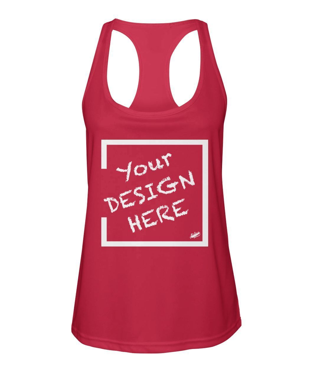 Aidoo Women's Racerback Sport Tank-Tank Tops-Nike-Adidas-Supreme-Champion-Jordan-Louis Vuitton-shirt personalised-custom hoodie-personalised hoodie-Aidoo-Sport Red-S-Aidoo : On-Demand Print