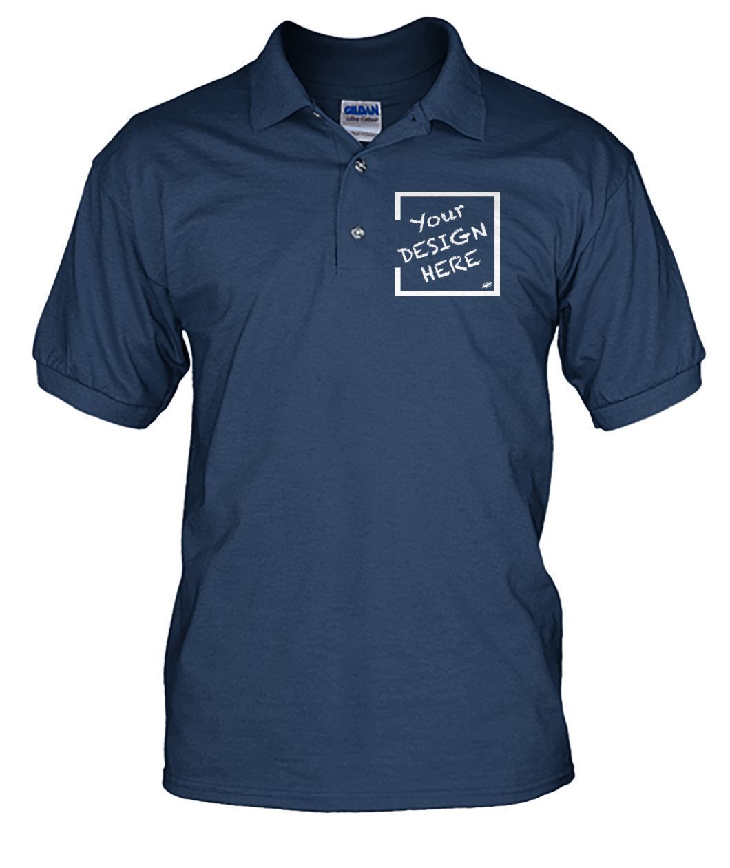 Aidoo Men's Polo-Short Sleeves-Nike-Adidas-Supreme-Champion-Jordan-Louis Vuitton-shirt personalised-custom hoodie-personalised hoodie-Aidoo-J Navy-S-Men's Polo-Aidoo : On-Demand Print