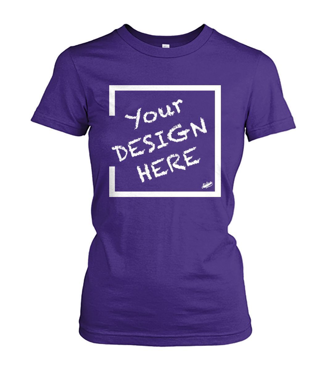 Aidoo Women's Crew Tee-Ladies Tees-Nike-Adidas-Supreme-Champion-Jordan-Louis Vuitton-shirt personalised-custom hoodie-personalised hoodie-Aidoo-Lilac-S-Aidoo : On-Demand Print