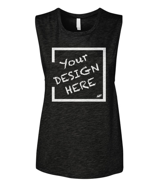 Aidoo Women's Muscle Tank-Tank Tops-Nike-Adidas-Supreme-Champion-Jordan-Louis Vuitton-shirt personalised-custom hoodie-personalised hoodie-Aidoo-Black-S-Aidoo : On-Demand Print