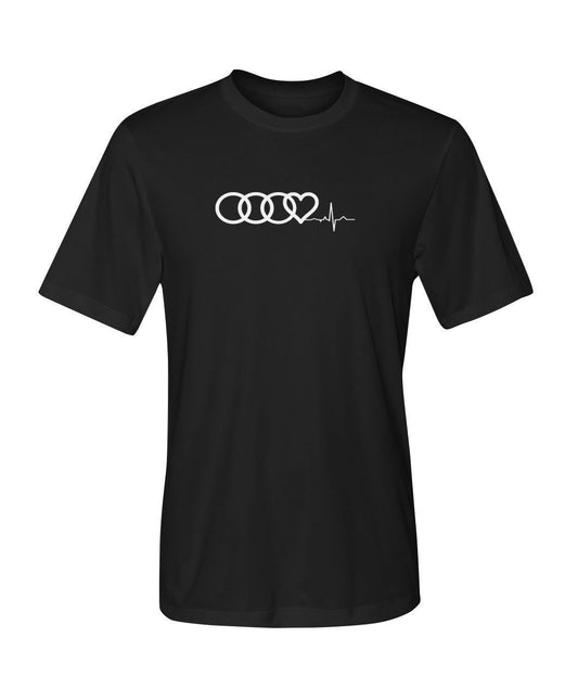 Audi Heart Beat Dry Sport T SHIRT-Short Sleeves-Elessi UK