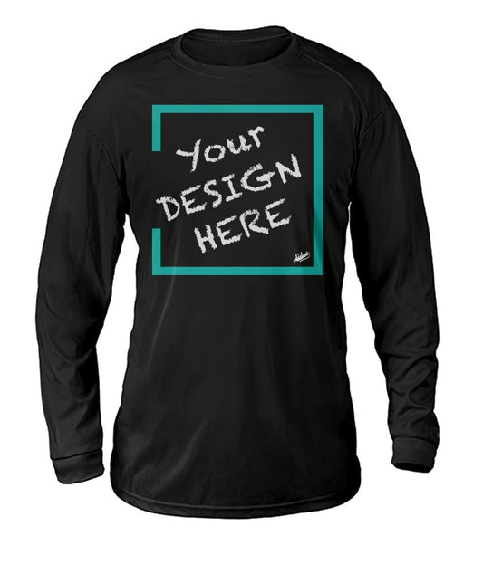 Aidoo Dry Sport Long-Sleeve-Long Sleeves-Nike-Adidas-Supreme-Champion-Jordan-Louis Vuitton-shirt personalised-custom hoodie-personalised hoodie-Aidoo-Black-S-Aidoo : On-Demand Print
