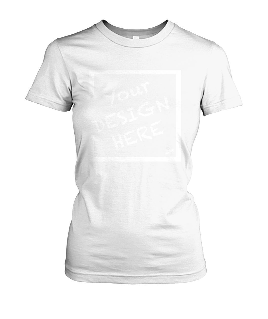 Aidoo Women's Crew Tee-Ladies Tees-Nike-Adidas-Supreme-Champion-Jordan-Louis Vuitton-shirt personalised-custom hoodie-personalised hoodie-Aidoo-White-S-Aidoo : On-Demand Print