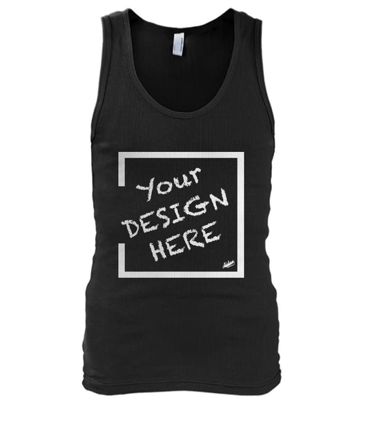 Aidoo Men's Tank Top-Tank Tops-Nike-Adidas-Supreme-Champion-Jordan-Louis Vuitton-shirt personalised-custom hoodie-personalised hoodie-Aidoo-Black-S-Aidoo : On-Demand Print
