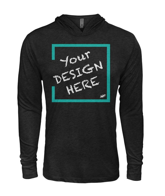 Aidoo Hooded Long Sleeve-Long Sleeves-Nike-Adidas-Supreme-Champion-Jordan-Louis Vuitton-shirt personalised-custom hoodie-personalised hoodie-Aidoo-Black-S-Aidoo : On-Demand Print