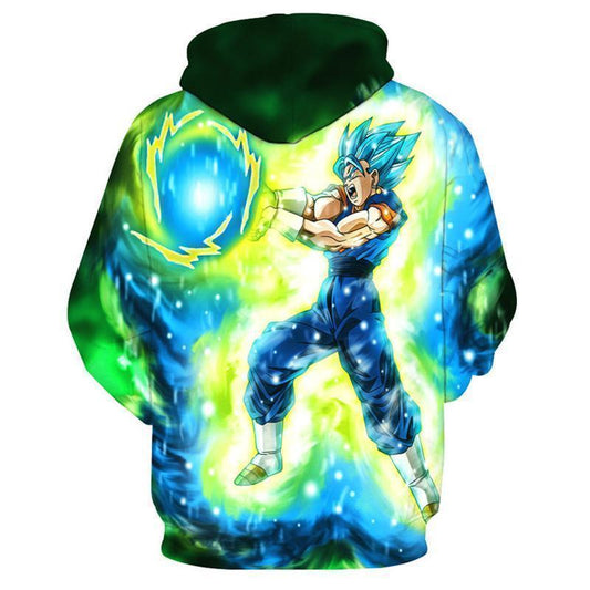 Dragon Ball super saiyan Kamihamiha hoodie-pullover-Elessi UK