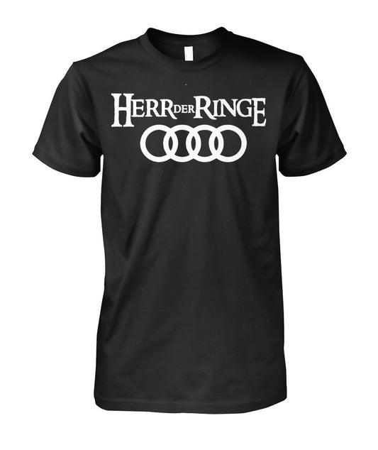 Herr Der Ringe Audi Unisex Cotton Tee-Short Sleeves-Elessi UK