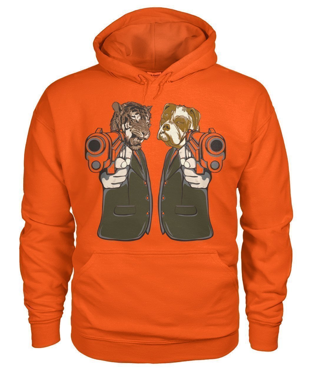Hund und Tiger Gildan Hoodie-Hoodies-Elessi UK