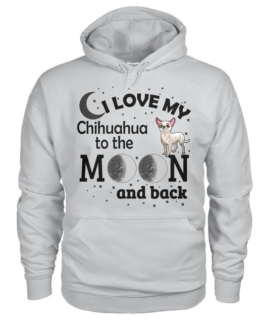 I Love My Chihuahua Gildan Hoodie-Hoodies-Elessi UK