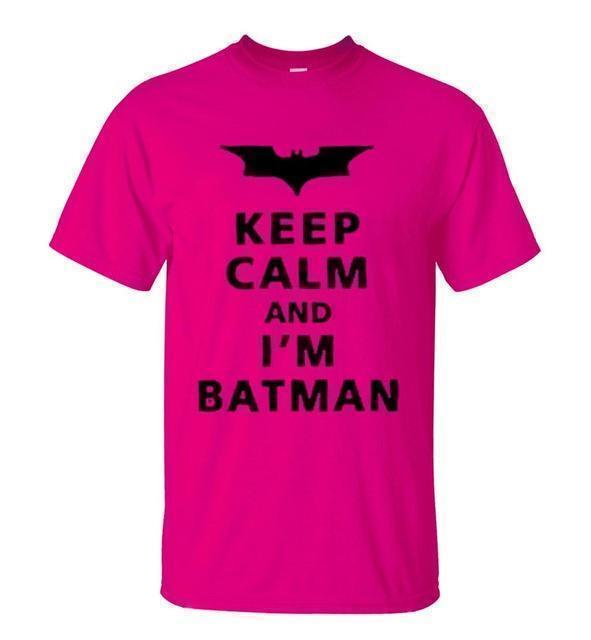 Keep Calm And I Am Batman T Shirt-Short Sleeves-Elessi UK