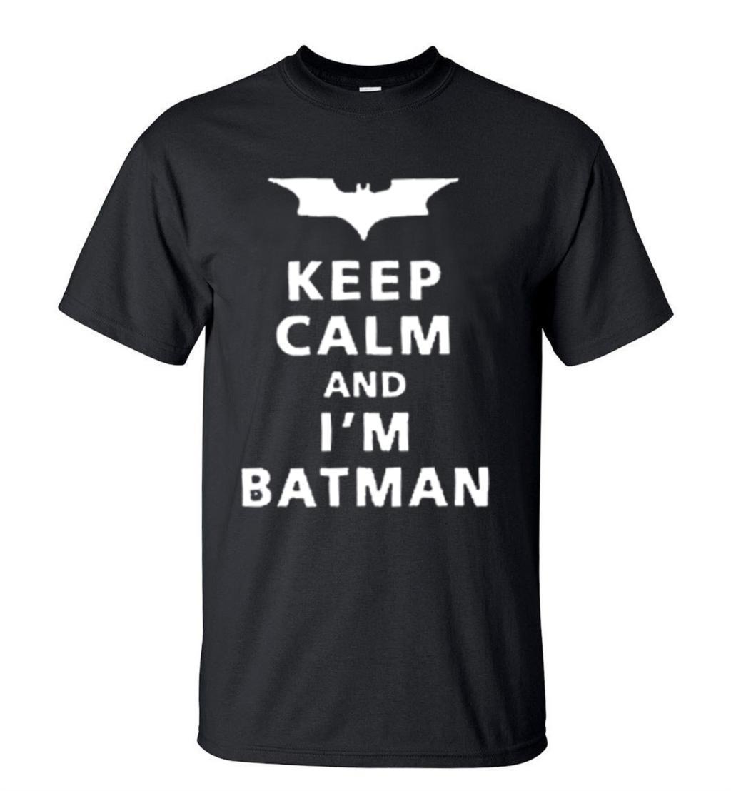 Keep Calm And I Am Batman T Shirt-Short Sleeves-Elessi UK