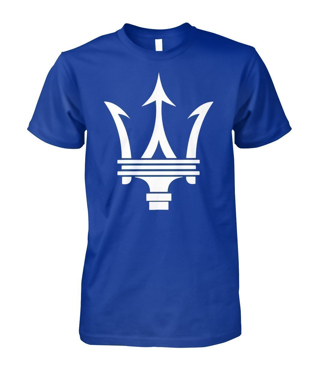 Maserati Logo Unisex Cotton Tee-Short Sleeves-Elessi UK