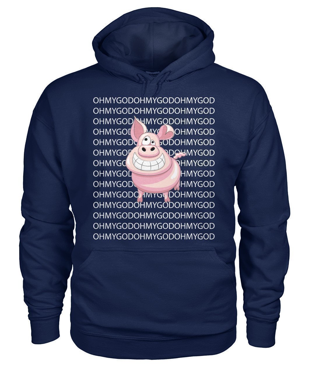 Oh My God Pig - Schwein Gildan Hoodie-Hoodies-Elessi UK