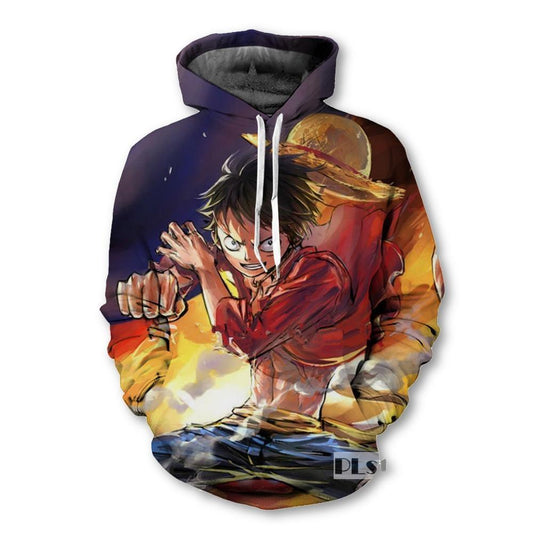 One piece Moneky D.Luffy-pullover-Elessi UK