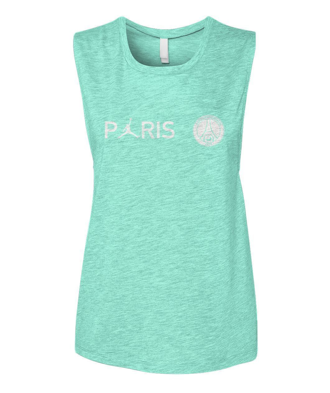 Pull Jordan PSG Paris Saint Germain Women's Muscle Tank-Tank Tops-Elessi UK