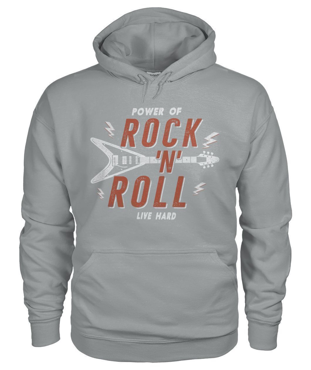 Rock N Roll Gildan Hoodie-Hoodies-Elessi UK