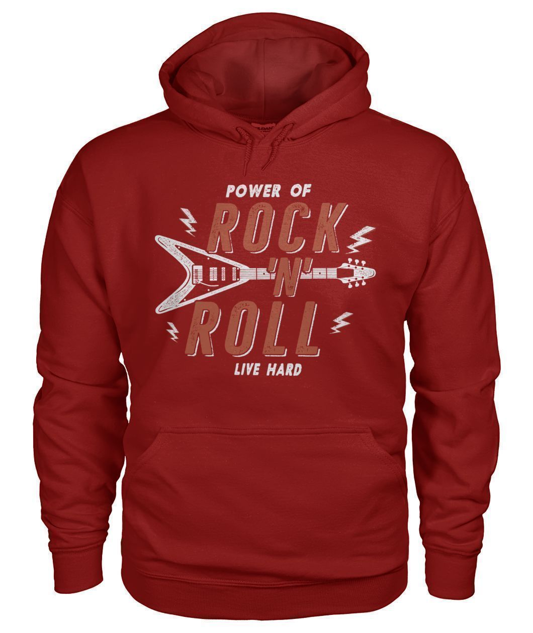 Rock N Roll Gildan Hoodie-Hoodies-Elessi UK