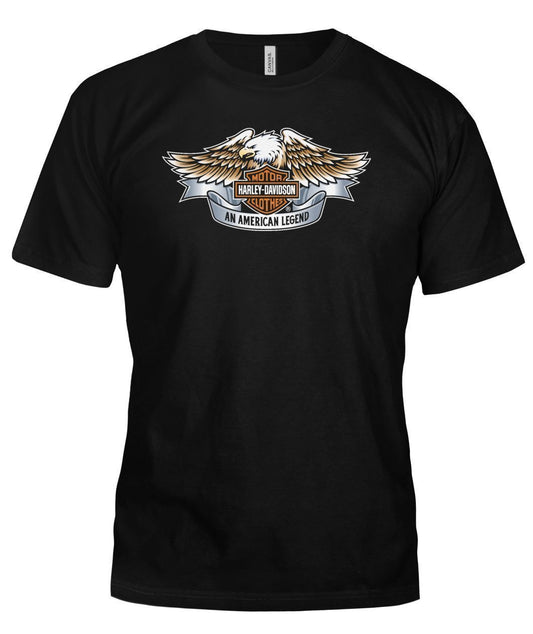 T Shirt Harley Davidson Bella Canvas Tee-Short Sleeves-Elessi UK