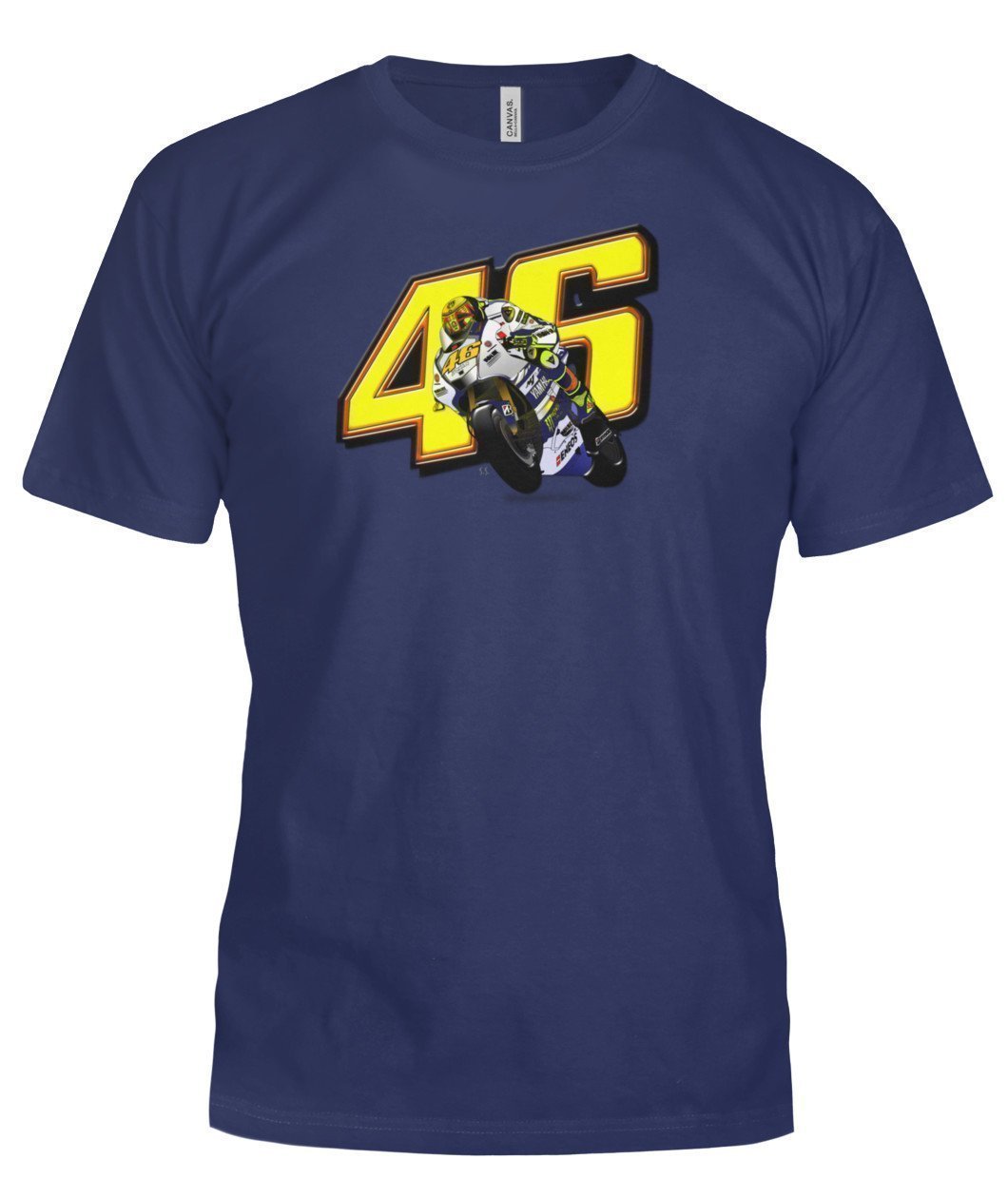 vr46 Valentino Ross Yamaha Bella Canvas Tee-Short Sleeves-Elessi UK