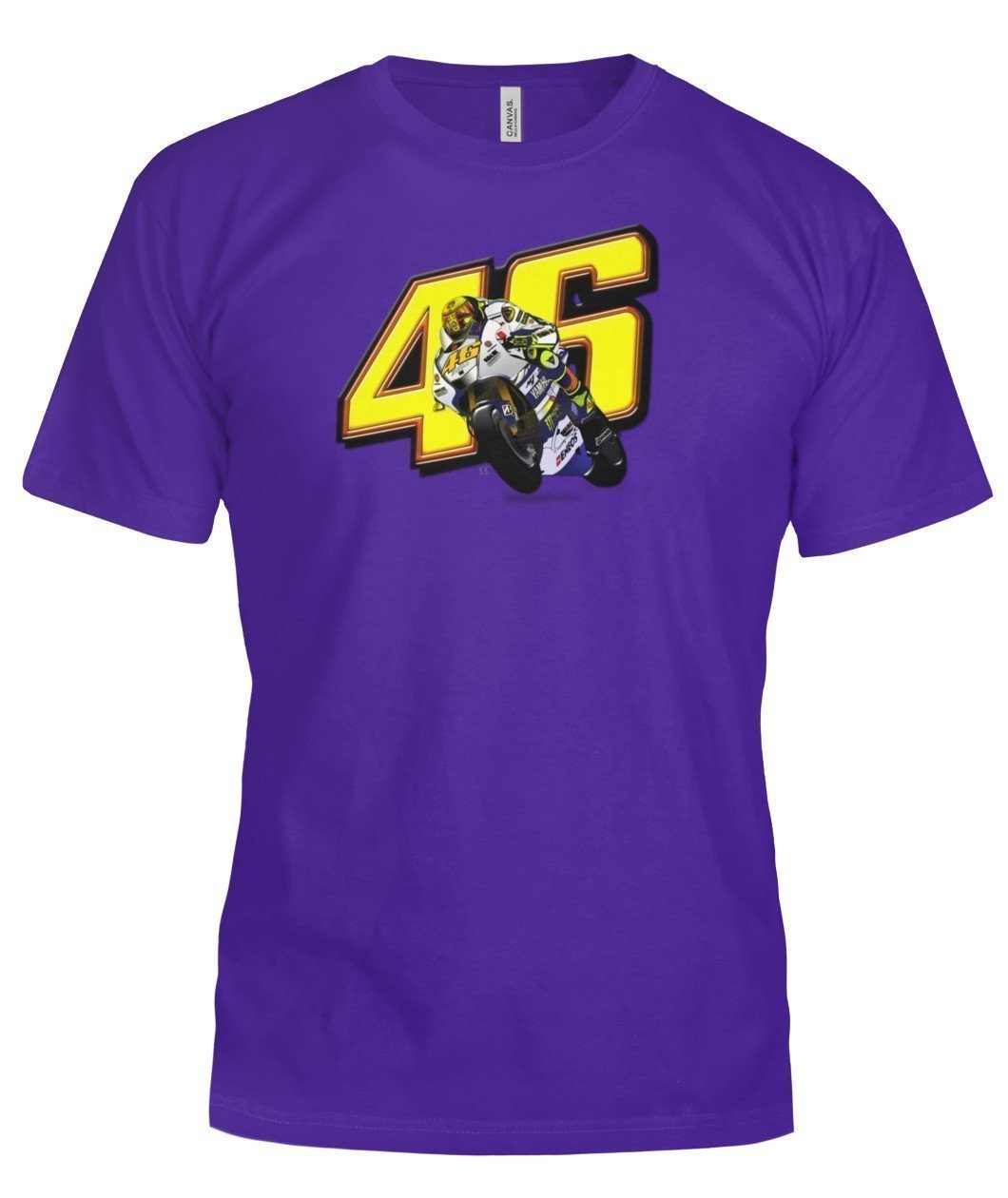 vr46 Valentino Ross Yamaha Bella Canvas Tee-Short Sleeves-Elessi UK
