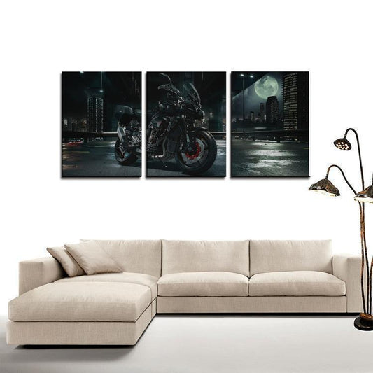 Yamaha Tableau 3 Panels Canvas Art for Wall Decorations stickers yamaha-Wall art-Elessi UK